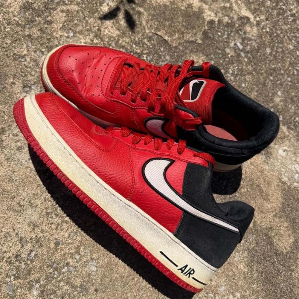 Nike Air Force 1 Low University Red and Black